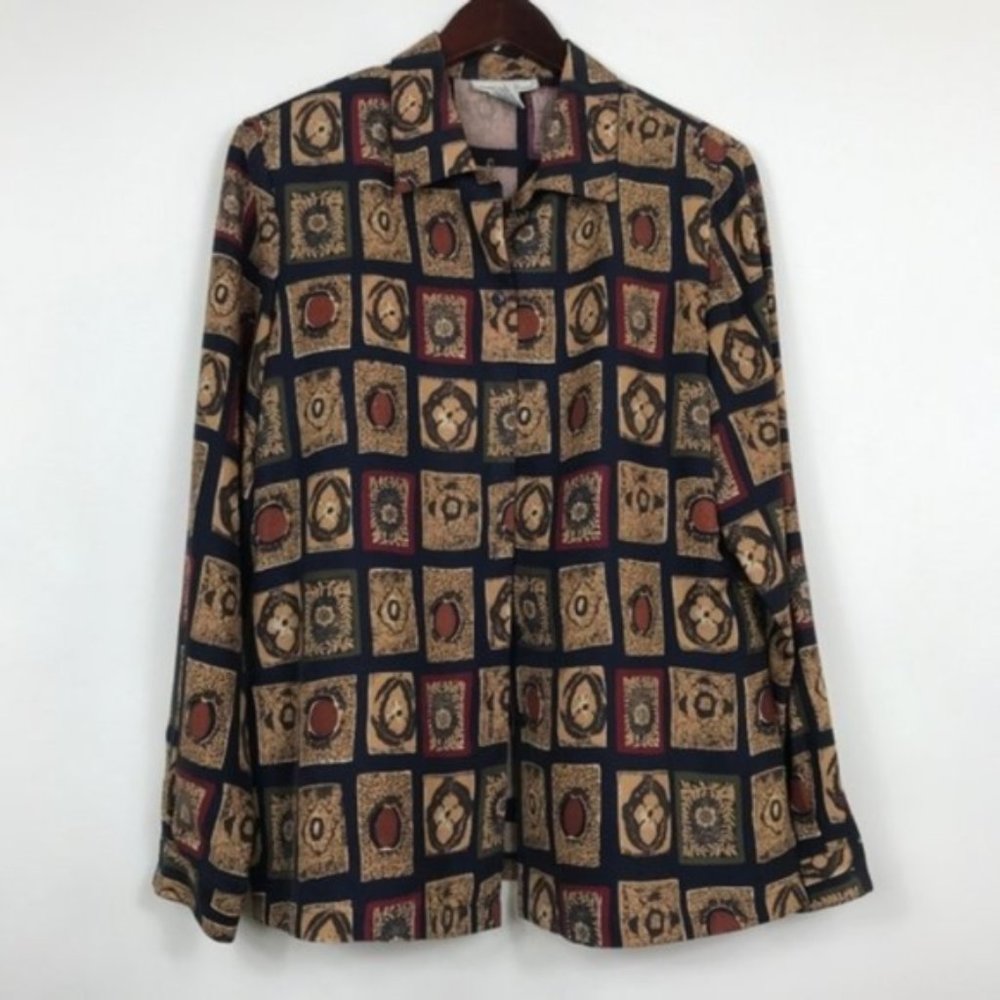 Ana and Frank Womens Size Medium Button Down Shirt